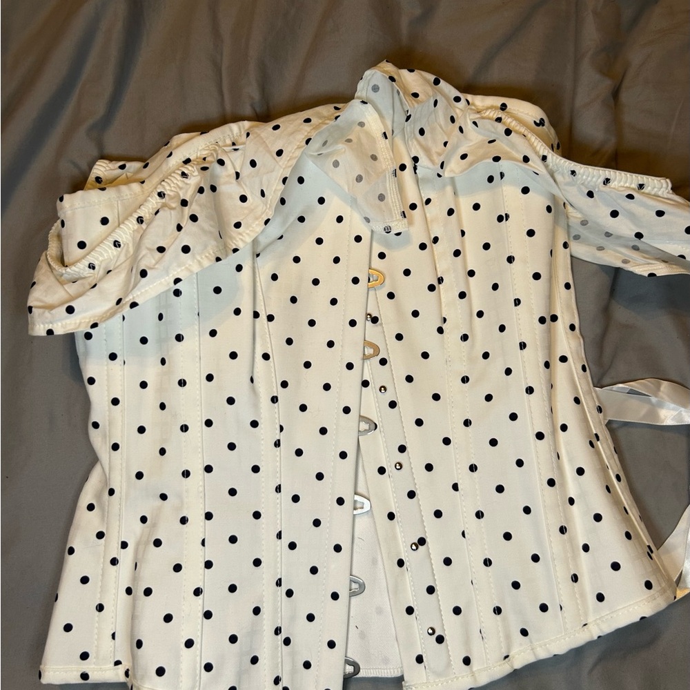 Polka Dot Off-Shoulder Women's Top